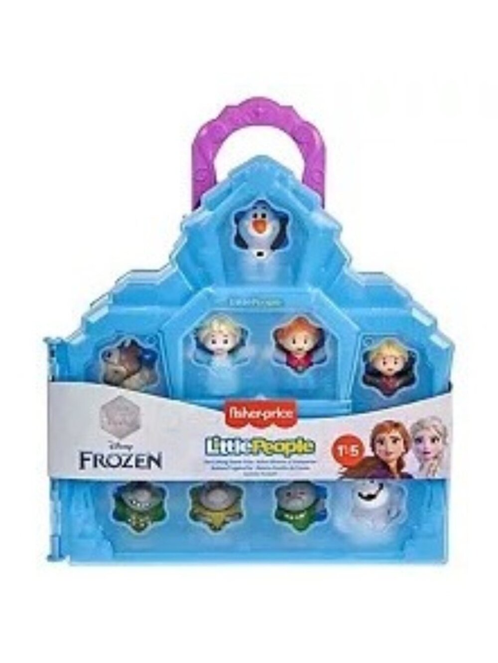 New Fisher Price Little People Frozen Anna Elsa Olaf Kristoff Sven & More w/Case